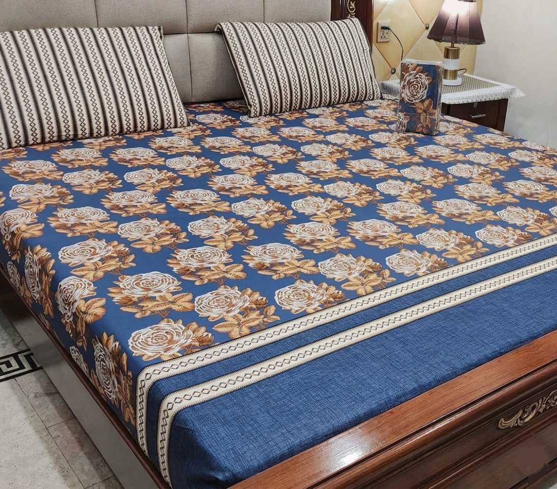Evergreen Medallion Artisanal Bedspread - 3pc cotton