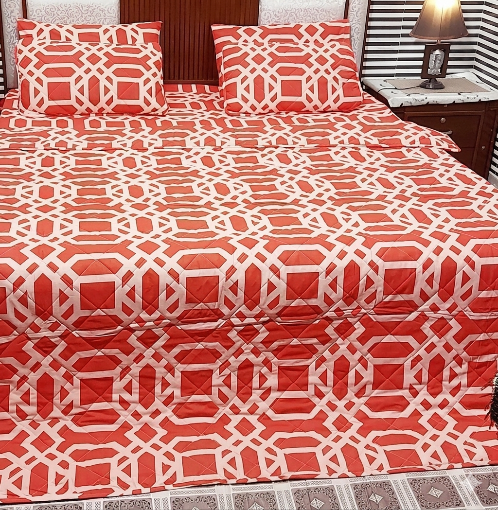 Blazing red comforter set