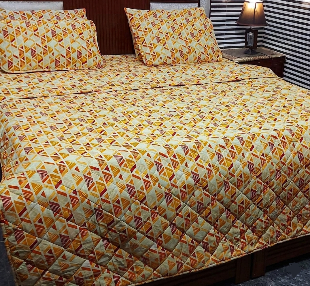 Brown prism comforter set