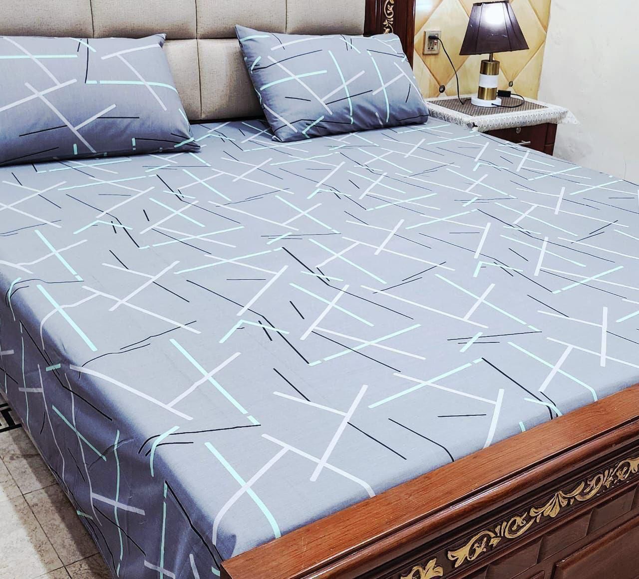 Modern Intersection Bedspread - cotton