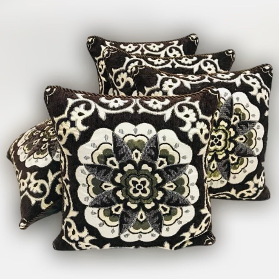 Cushion Cover Set - abstract flower 5 pieces set