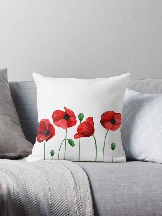 Blooming flower cushion
