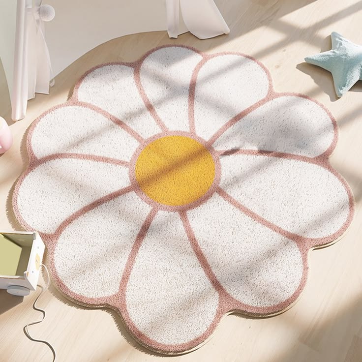 White lily rug
