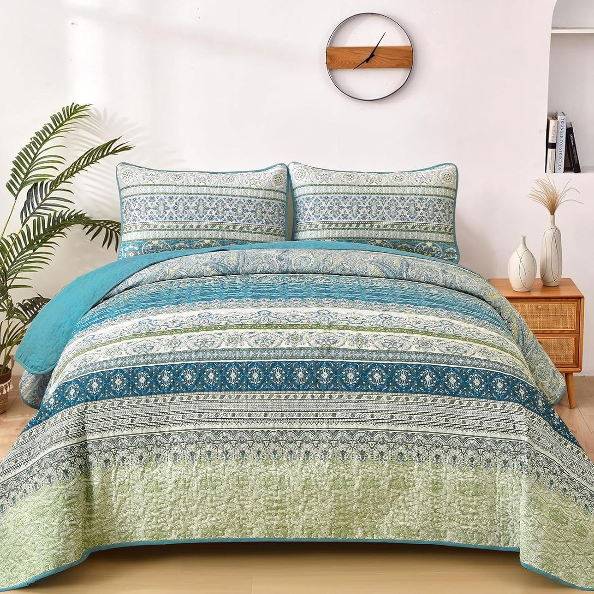 Bohemian Azure Tapestry Quilt Set