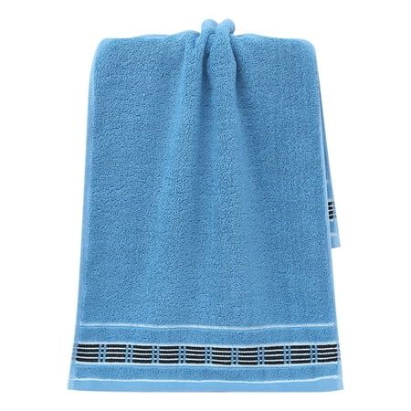 soft blue towels